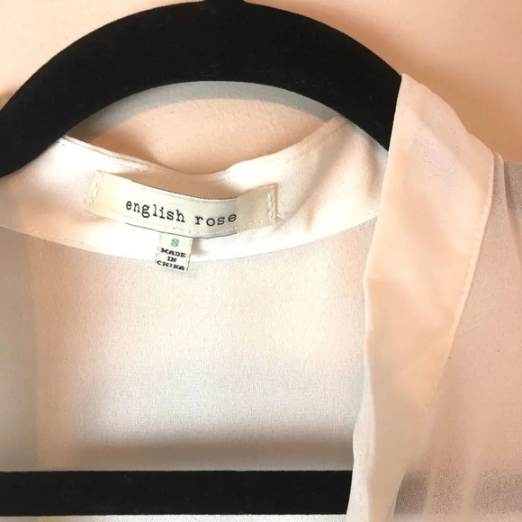 English Rose | White Rhinestone Arm Cutout Blouse - Picture 3 of 6